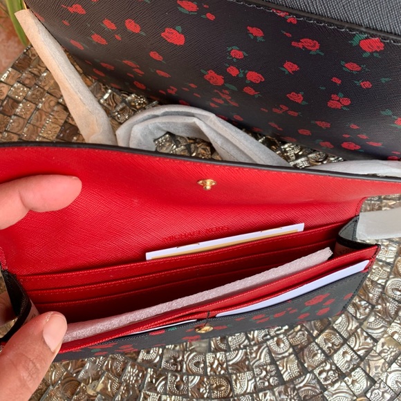 Michael kors floral print  crossbody bag+wallet - Picture 5 of 8